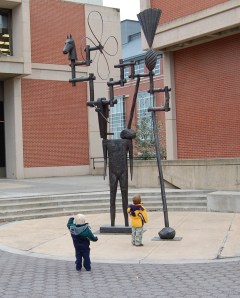 Sculpture in Front of Museum